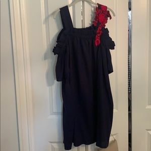 Anthropologie off the shoulder shift dress